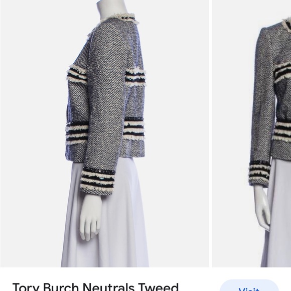 TORY BURCH
Tweed Pattern Evening Jacket - 4 - Picture 1 of 8